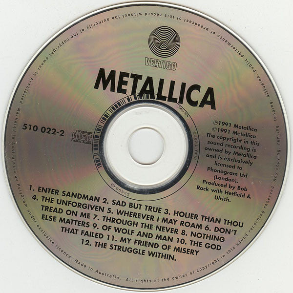 Metallica : Metallica (CD, Album, RE)