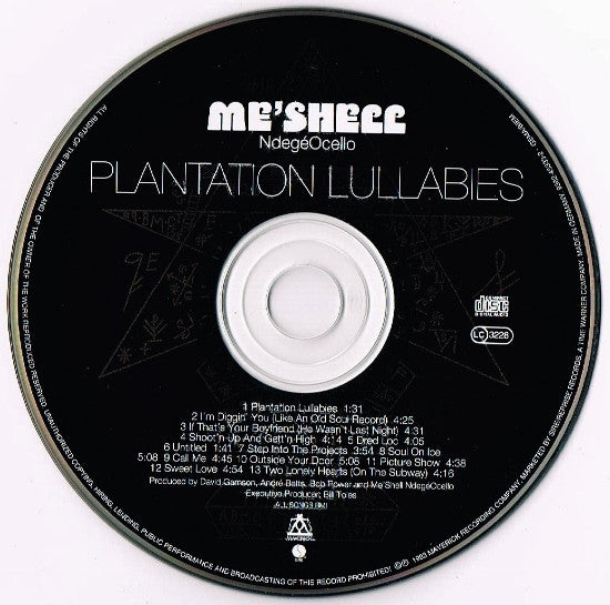 Me'Shell NdegéOcello : Plantation Lullabies (CD, Album)