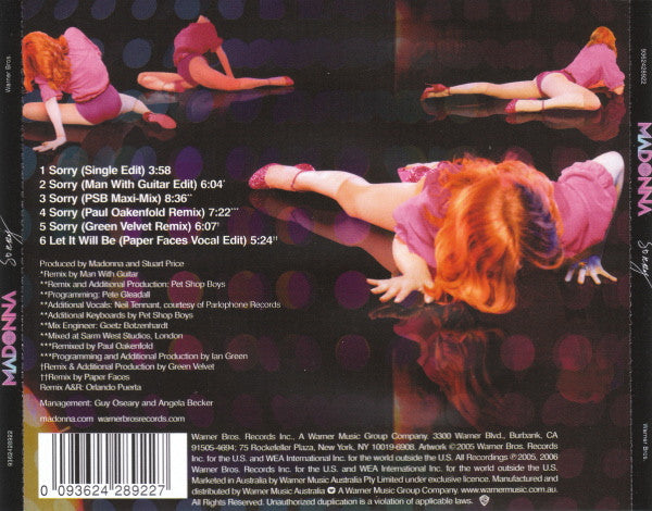 Madonna : Sorry (CD, Single)