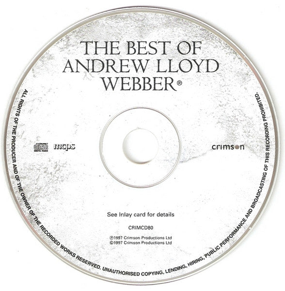 Andrew Lloyd Webber : The Best Of Andrew Lloyd Webber (CD, Comp)