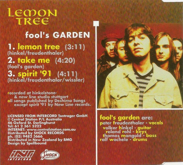 Fool's Garden : Lemon Tree (CD, Single)