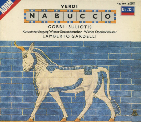 Verdi*, Gobbi*, Souliotis*, Konzertvereinigung Wiener Staatsopernchor, Wiener Opernorchester*, Lamberto Gardelli : Nabucco (2xCD, Album, RM + Box, RE)