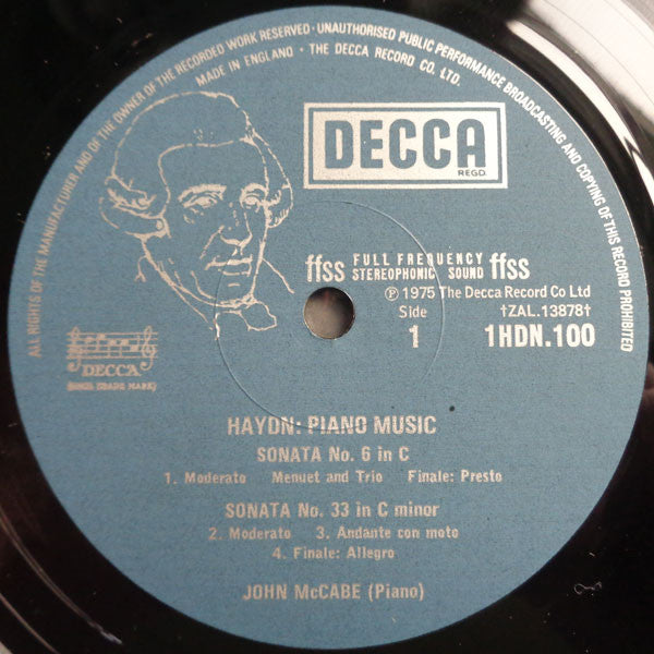 Joseph Haydn - John McCabe (2) : The Haydn Piano Sonatas Volume 1 (3xLP + Box)