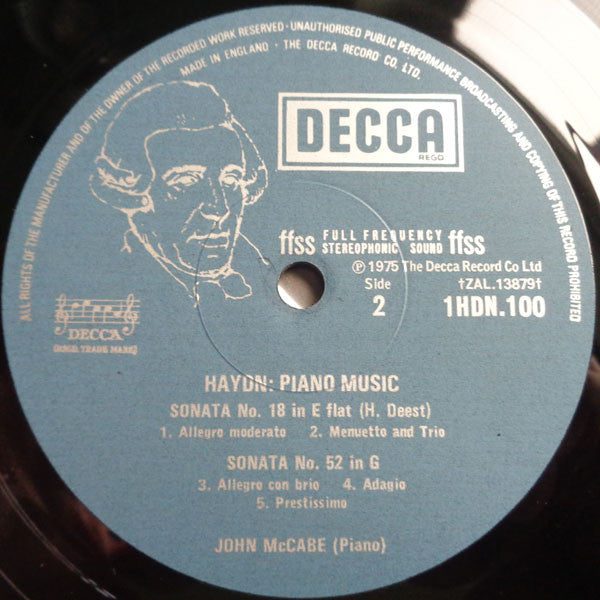 Joseph Haydn - John McCabe (2) : The Haydn Piano Sonatas Volume 1 (3xLP + Box)
