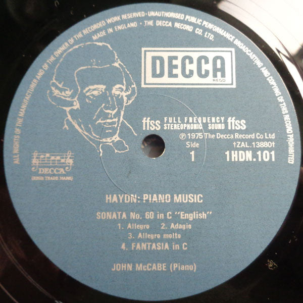 Joseph Haydn - John McCabe (2) : The Haydn Piano Sonatas Volume 1 (3xLP + Box)
