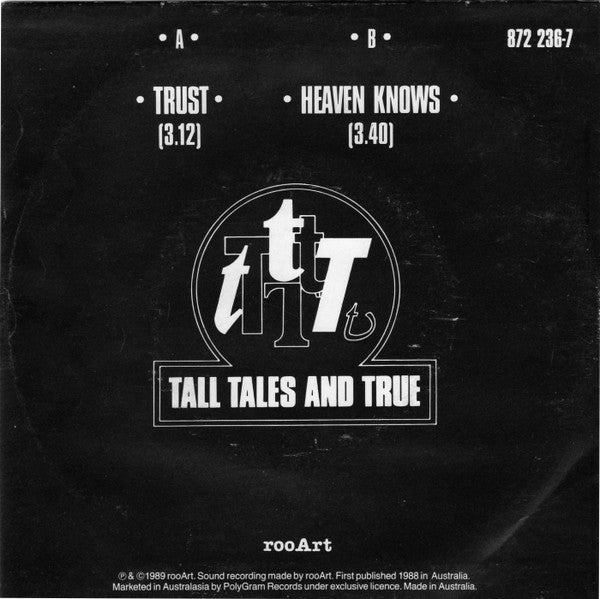 Tall Tales And True : Trust (7", Single)