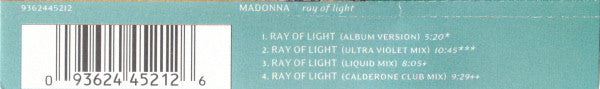 Madonna : Ray Of Light (CD, Maxi)