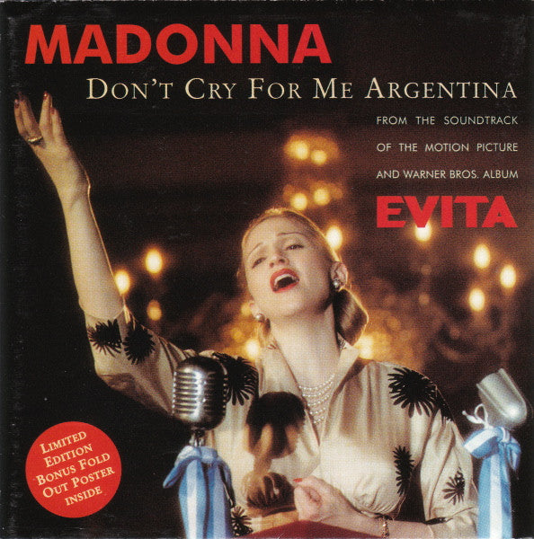 Madonna : Don't Cry For Me Argentina (CD, Maxi, Ltd)