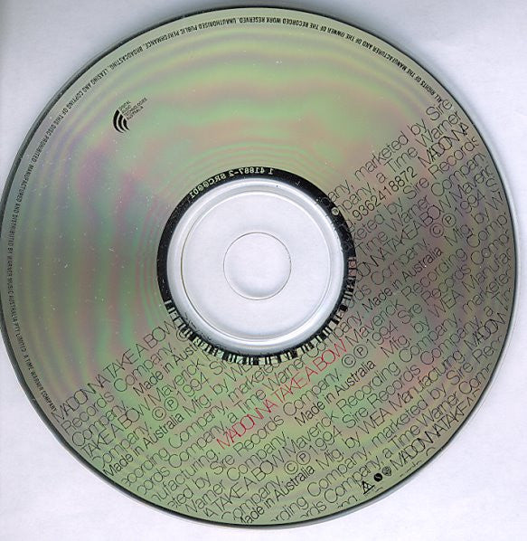 Madonna : Take A Bow (CD, Maxi)