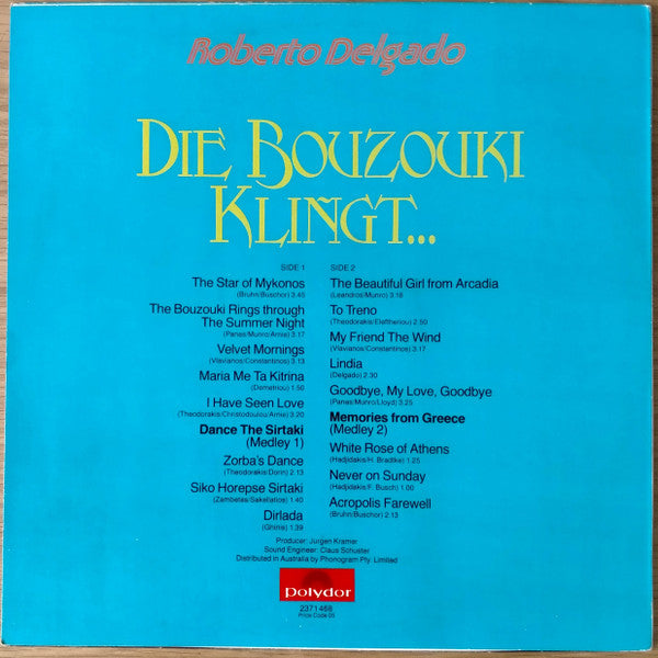 Roberto Delgado : Die Bouzouki Klingt... (LP, Album)