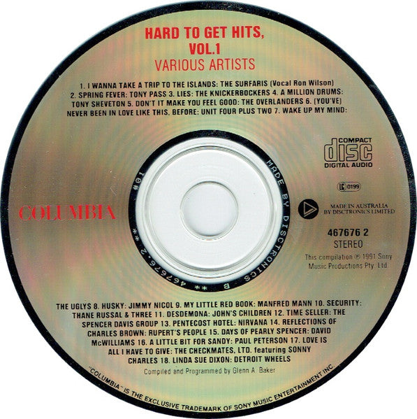 Various : Hard To Get Hits Volume One (CD, Comp)