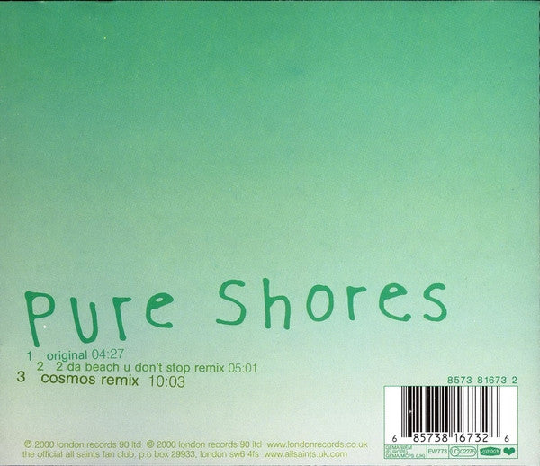 All Saints : Pure Shores (CD, Single, S/Edition)