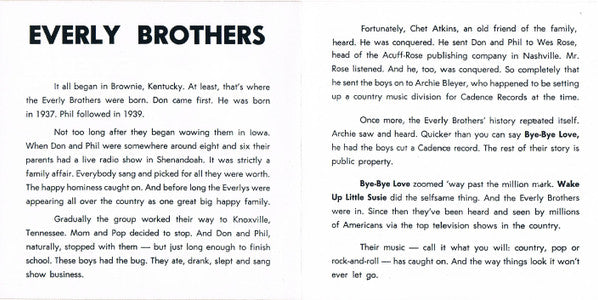 The Everly Brothers* : Rock 'n' Roll Classics (CD, Comp)
