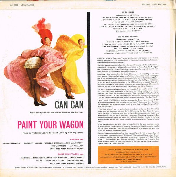 Various : Can Can / Paint Your Wagon (LP, Album, Mono, Club)
