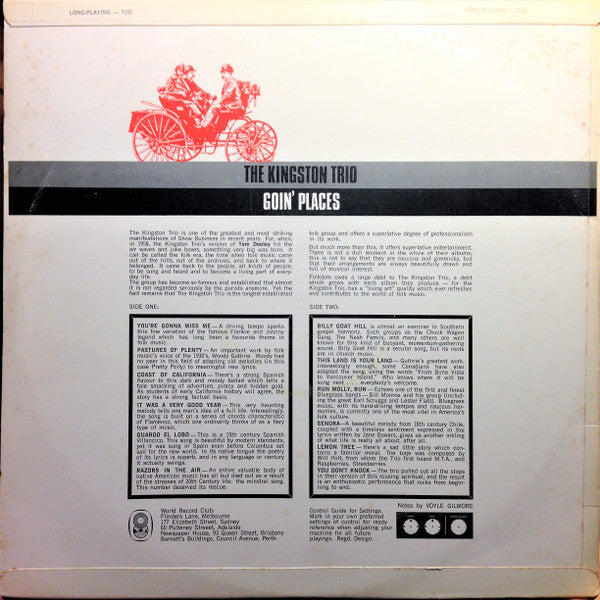 The Kingston Trio* : Goin' Places (LP, Album, Club)
