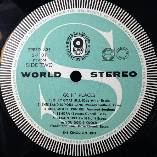 The Kingston Trio* : Goin' Places (LP, Album, Club)