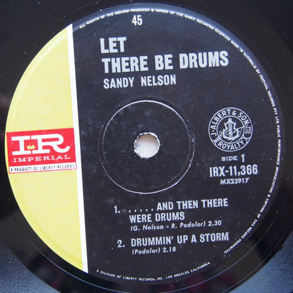 Sandy Nelson : Let There Be Drums (7", EP, Mono)