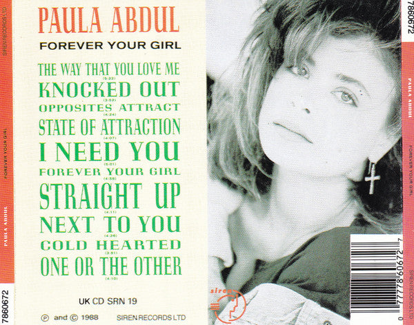 Paula Abdul : Forever Your Girl (CD, Album)