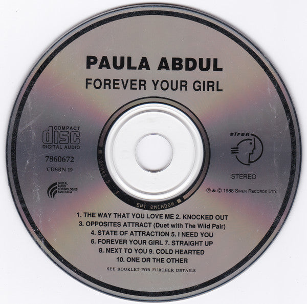 Paula Abdul : Forever Your Girl (CD, Album)