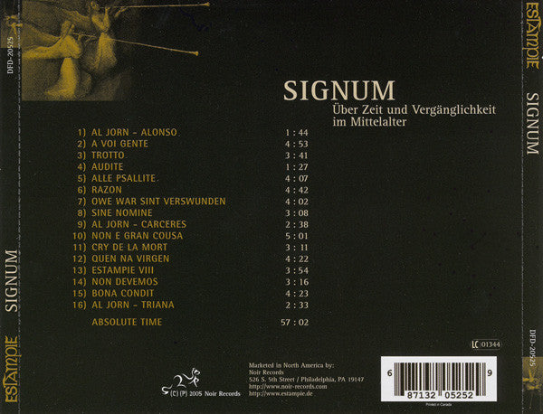 Estampie : Signum (CD, Album)