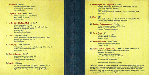 Various : Fathom: Antipodean Beats (CD, Comp)