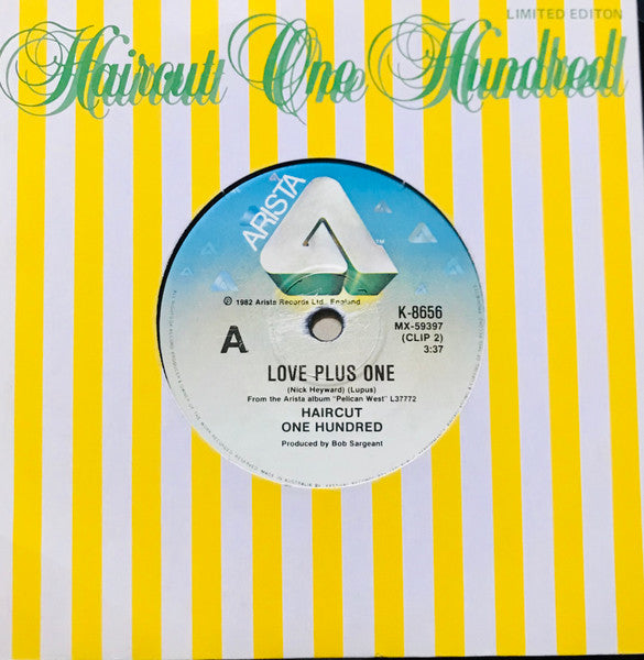 Haircut One Hundred : Love Plus One (7", Single)