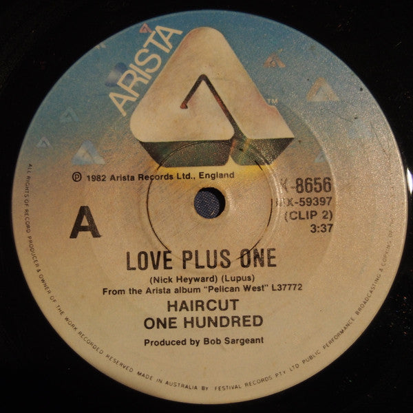 Haircut One Hundred : Love Plus One (7", Single)