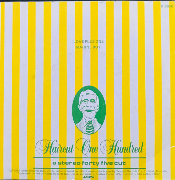 Haircut One Hundred : Love Plus One (7", Single)