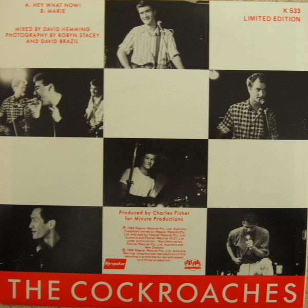 The Cockroaches : Hey What Now! (7", Single, Ltd, Pic)