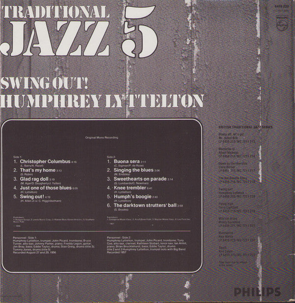 Humphrey Lyttelton : Swing Out! (LP, Album)