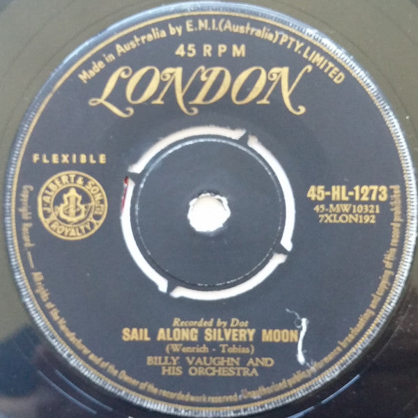 Billy Vaughn And His Orchestra : Sail Along Silvery Moon / Raunchy (7", Single)