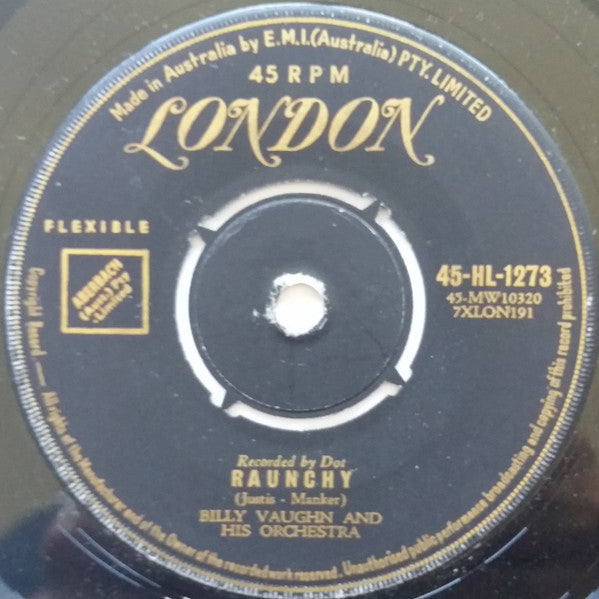 Billy Vaughn And His Orchestra : Sail Along Silvery Moon / Raunchy (7", Single)
