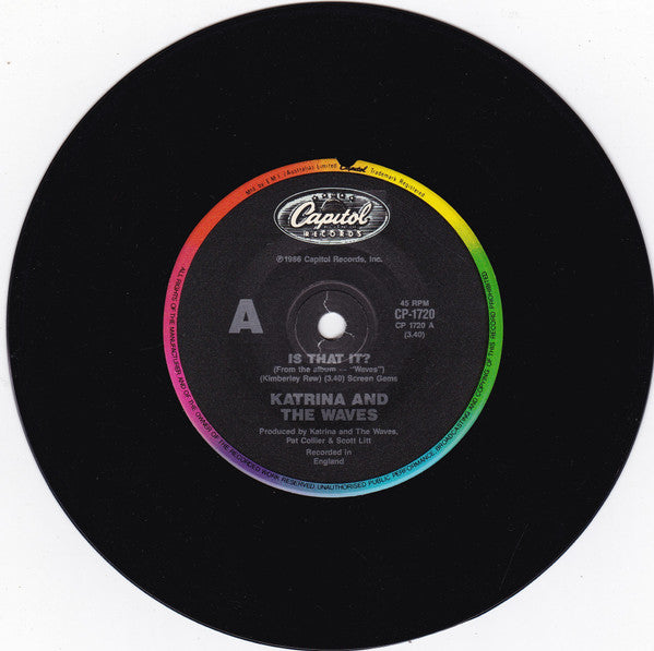 Katrina And The Waves : Is That It? (7", Single)