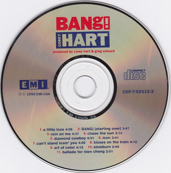Corey Hart : Bang! (CD, Album)