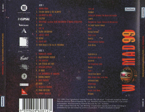 Various : Womad '99 Southern Hemisphere (2xCD, Comp)