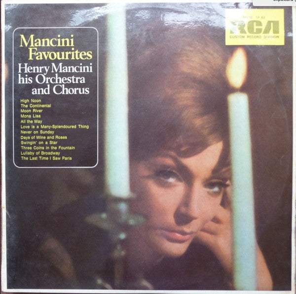 Henry Mancini, Henry Mancini And His Orchestra And The Henry Mancini Chorus : Mancini Favourites (LP, Comp, Mono)