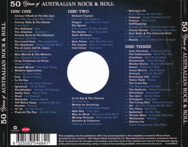 Various : 50 Years Of Australian Rock & Roll (3xCD, Comp)