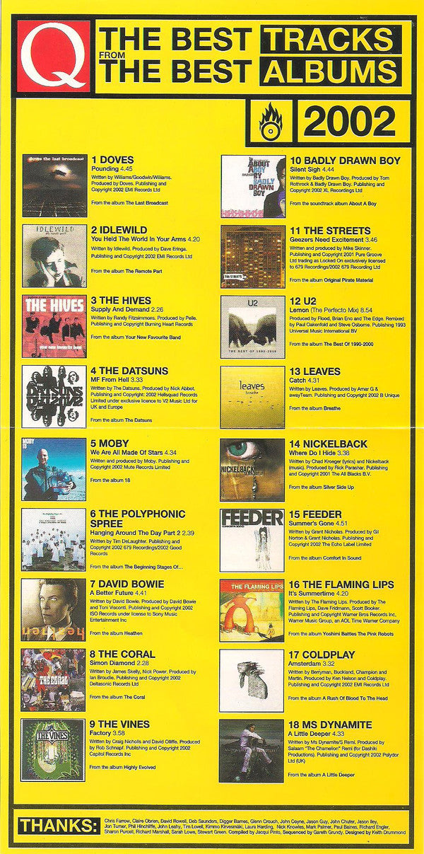 Various : The Best Tracks From The Best Albums 2002 (CD, Comp, Promo)