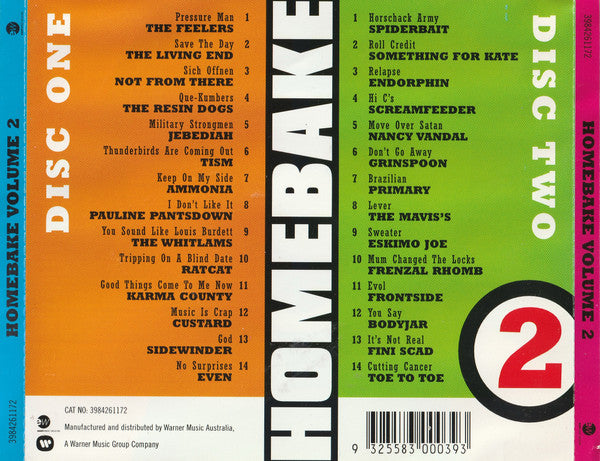 Various : Homebake Volume 2 (2xCD, Album, Comp)