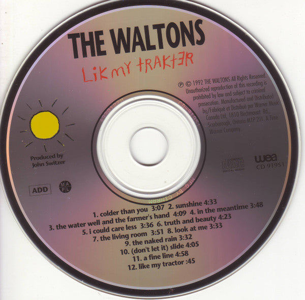 The Waltons* : Lik My Trakter (CD, Album, RE)
