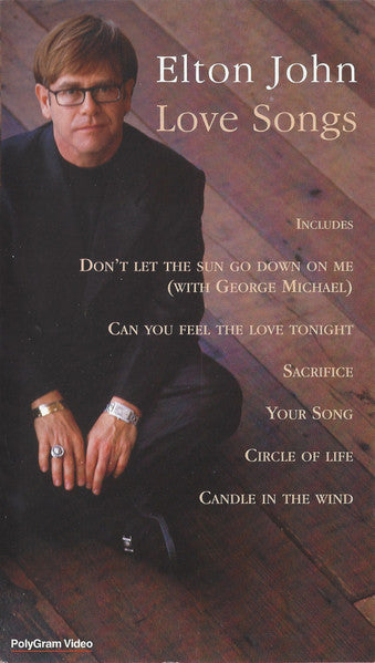 Elton John : Love Songs (VHS, Comp)