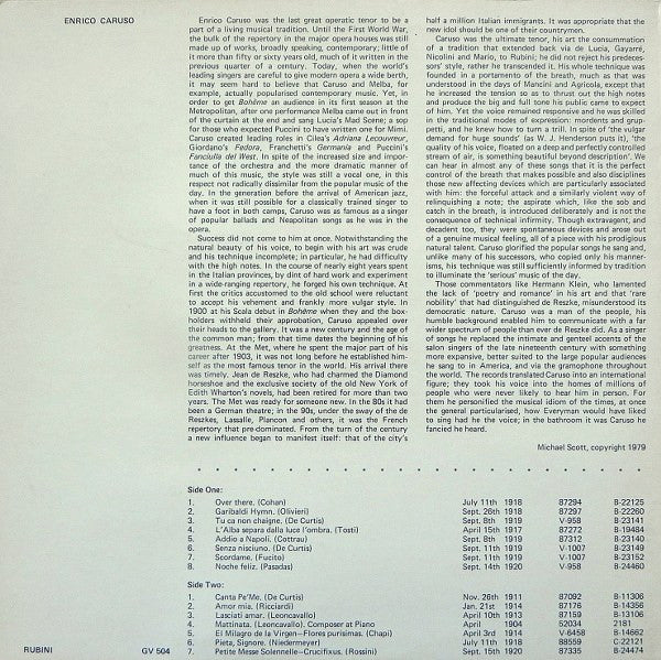 Enrico Caruso : Enrico Caruso (LP, Album, Comp)