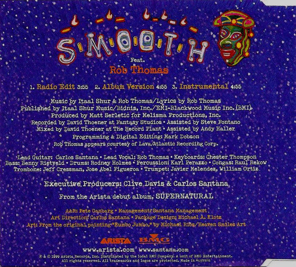 Santana Featuring Rob Thomas : Smooth (CD, Single)