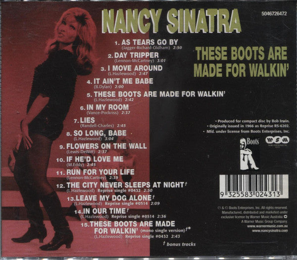 Nancy Sinatra : Boots (CD, Album, RE)