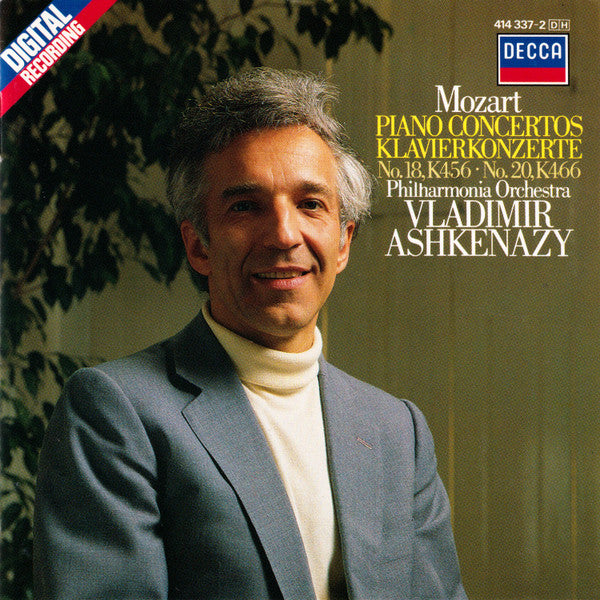 Mozart* - Philharmonia Orchestra, Vladimir Ashkenazy : Piano Concertos No.18, K456 •  No.20, K466  (CD, Album)