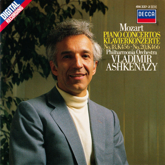 Mozart* - Philharmonia Orchestra, Vladimir Ashkenazy : Piano Concertos No.18, K456 •  No.20, K466  (CD, Album)