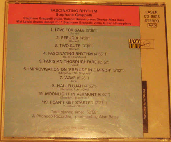 Stephane Grappelli* : Fascinating Rhythm (CD, Album)
