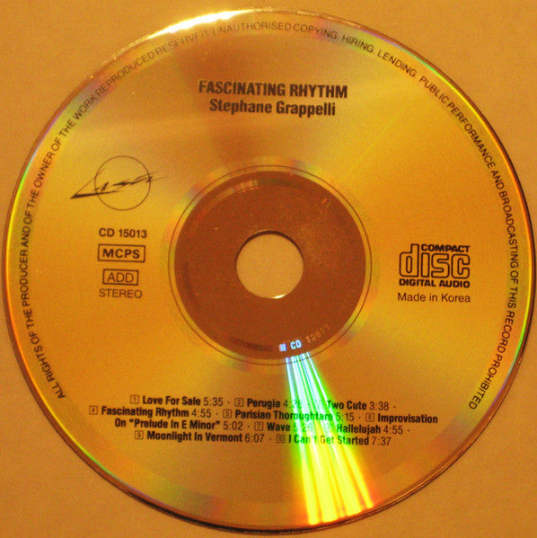 Stephane Grappelli* : Fascinating Rhythm (CD, Album)