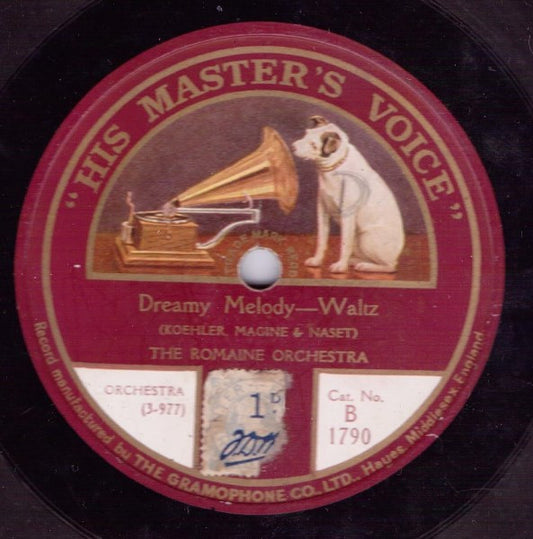 The Romaine Orchestra : Dreamy Melody / Heather Bells (Shellac, 10")
