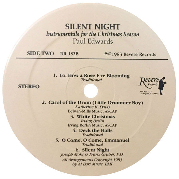 Paul Edwards : Silent Night (Instrumentals For The Christmas Season) (LP, Album)